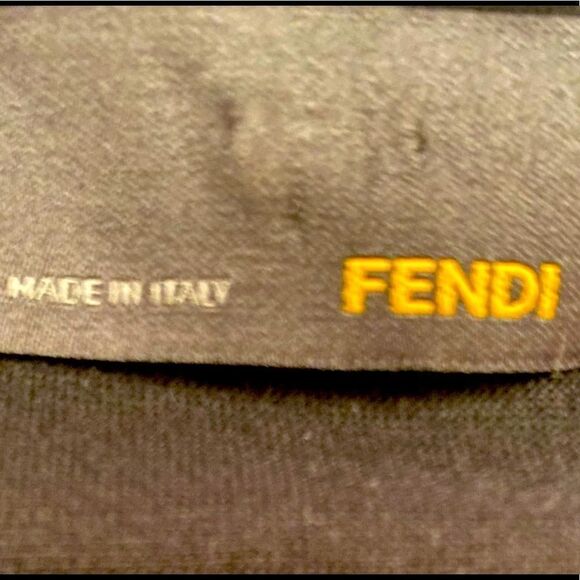 FENDI Bodycon Dress. Black. Removable Belt. Sz 40 or US 4 - Picture 8 of 10